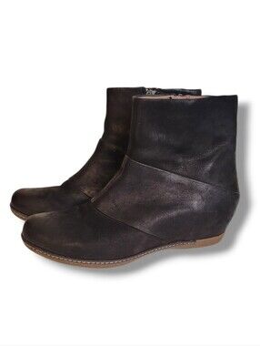 Dansko Lettie Black Ankle Boots Size 9